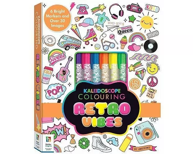 Kaleidoscope Colouring Kit Retro Vibes