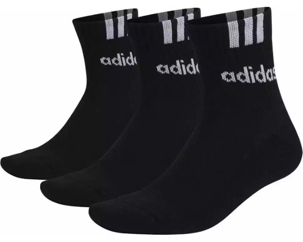 adidas Socken 3 Streifen Linear 43-45, black