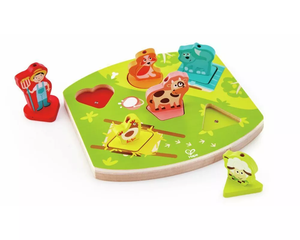 Bauernhof-Geräusche-Puzzle / 7 Teile