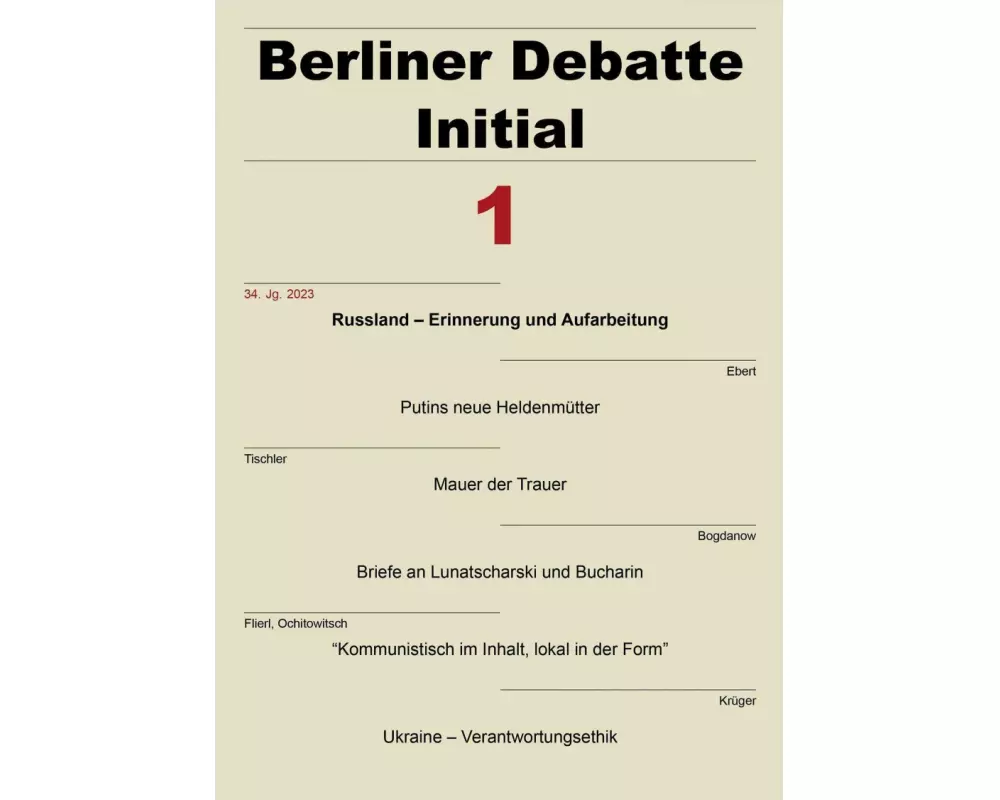 Berliner Debatte Initial 34 (2023) 1