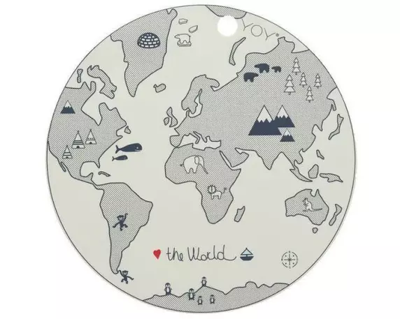 OYOY Kindertischset The World Ø 39 cm