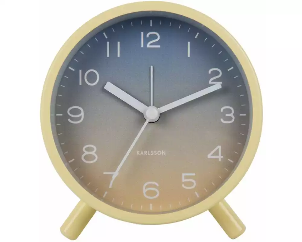 KARLSSON Klassischer Wecker Gradient Gelb