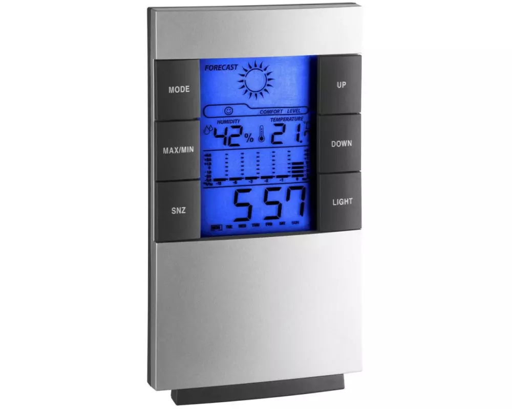 TFA Dostmann Wetterstation Elektronisch, Silber