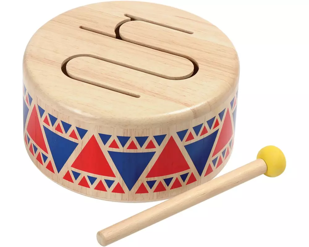 Plantoys Trommel Holz, mit Schlägel