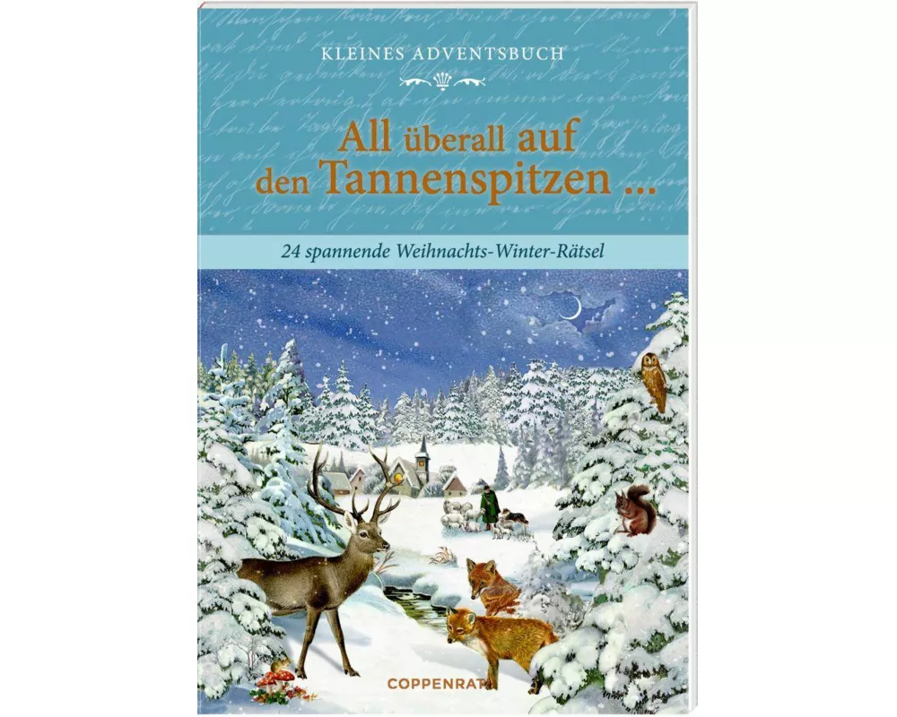 Adventskalenderbuch mit Türchen – All überall auf den Tannenspitzen