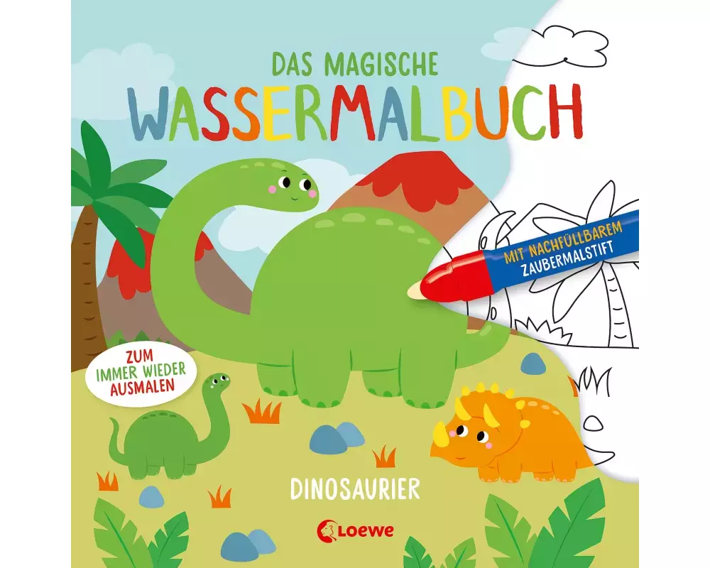 Das magische Wassermalbuch - Dinosaurier