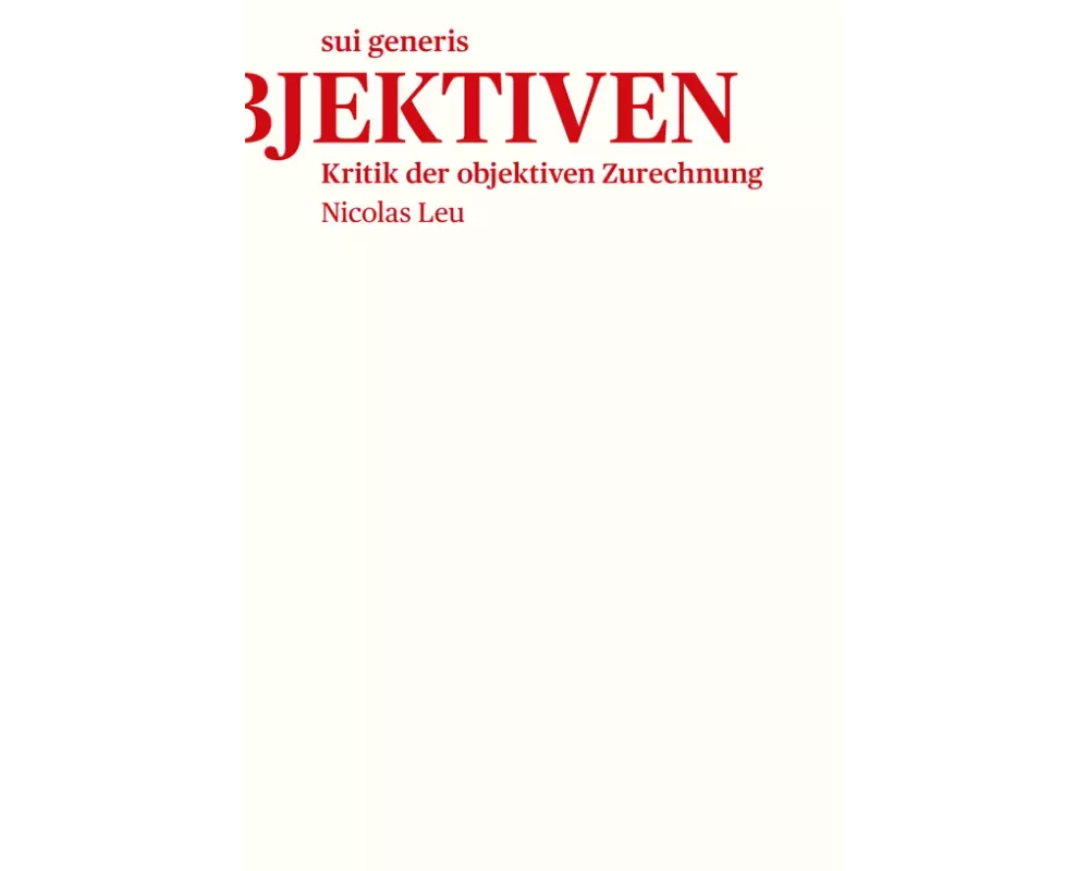 Kritik der objektiven Zurechnung