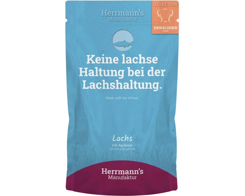 Herrmann's Nassfutter Lachs mit Aprikose 150 g