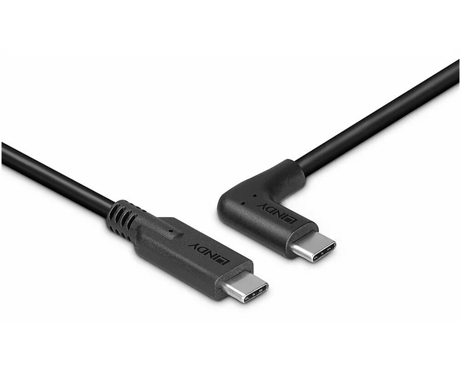 LINDY 1.5m USB 3.2 Type C Cable, 90, Right Angle