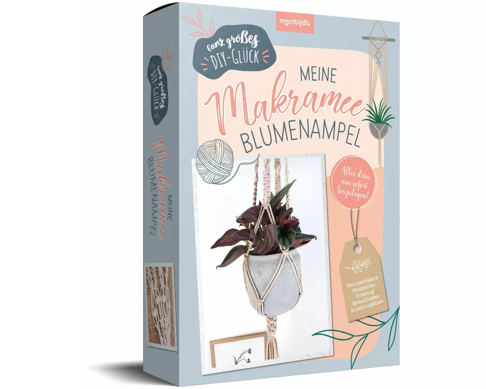 Ganz großes DIY-Glück: Meine Makramee Blumenampel