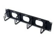 2U Horizontal Cable Organizer w/ Pass-Th