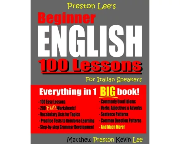 Preston Lee's Beginner English 100 Lessons For Italian Speakers