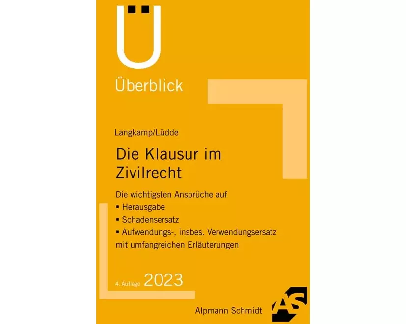Die Klausur im Zivilrecht