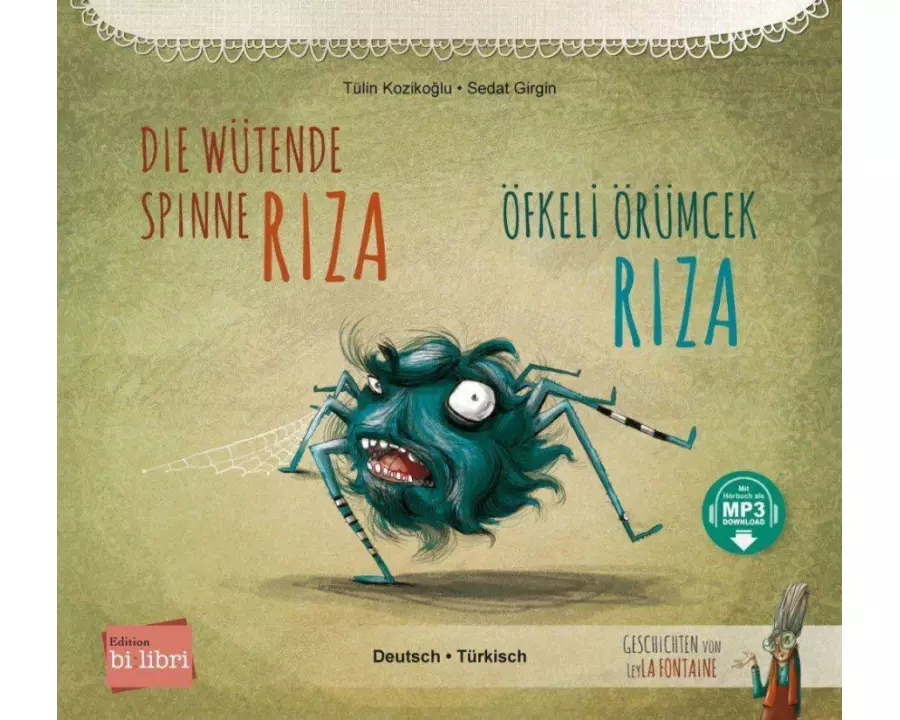 Die wütende Spinne Riza (Deutsch-Türkisch)