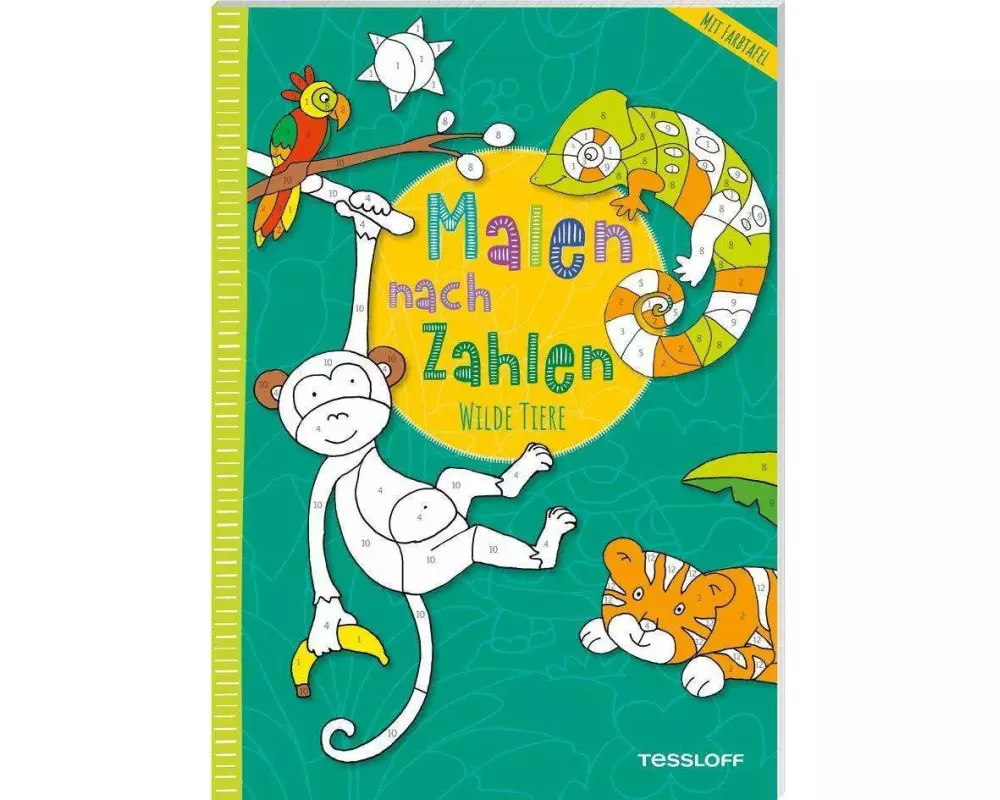 Malen nach Zahlen. Wilde Tiere