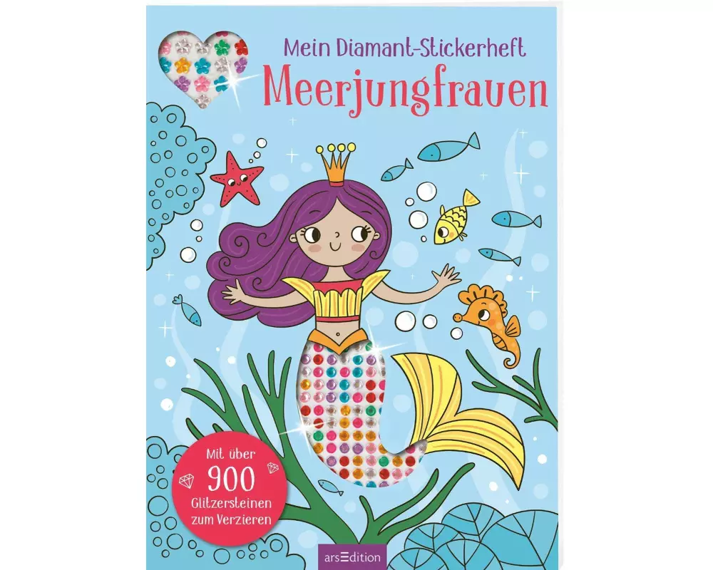 Mein Diamant-Stickerheft – Meerjungfrauen