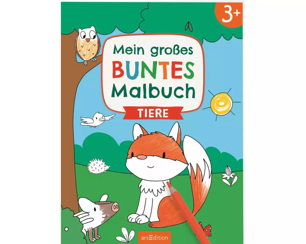Mein großes buntes Malbuch – Tiere