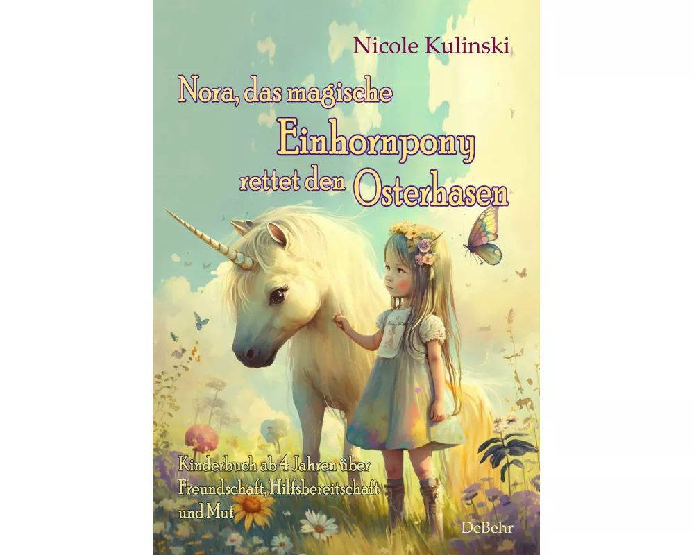 Nora, das magische Einhornpony, rettet den Osterhasen - Kinderbuch ab 4 Jahren über Freundschaft, Hilfsbereitschaft und Mut