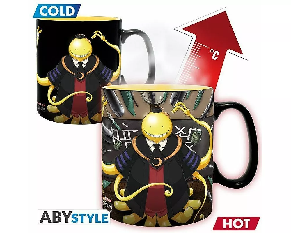 ASSASSINATION CLASSROOM Tasse. Heat Change Koro attacked