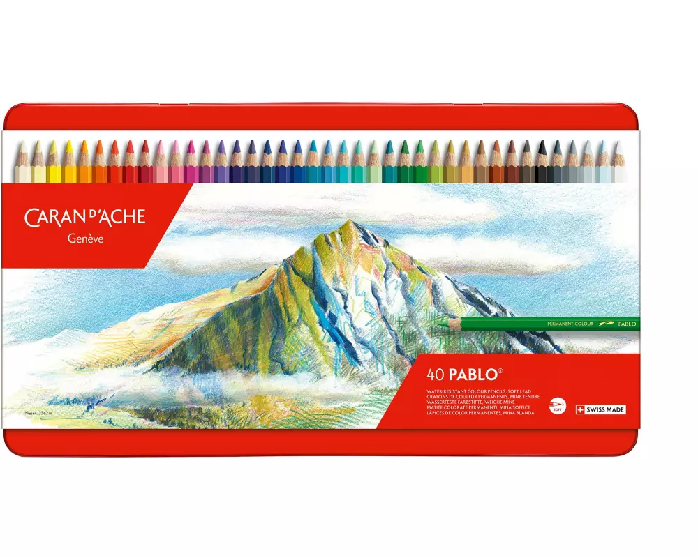 Caran d'Ache Farbstifte Pablo 40 Stück