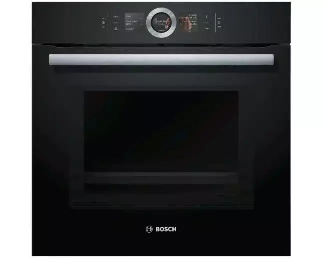 Bosch Einbaubackofen mit Mikrowelle HMG6764B1 Schwarz