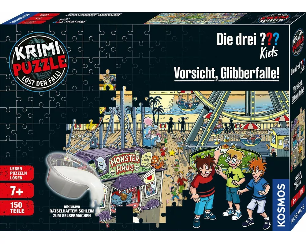 Krimipuzzle Die drei ??? Kids Vorsicht, Glibberfalle!