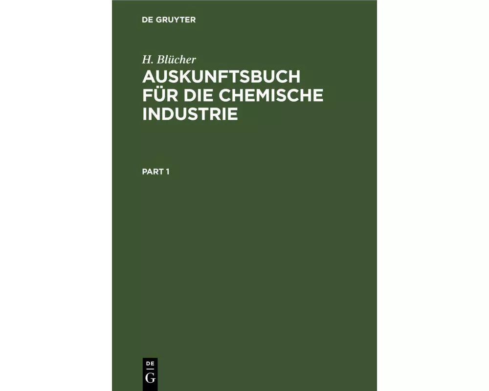 Auskunftsbuch für die Chemische Industrie