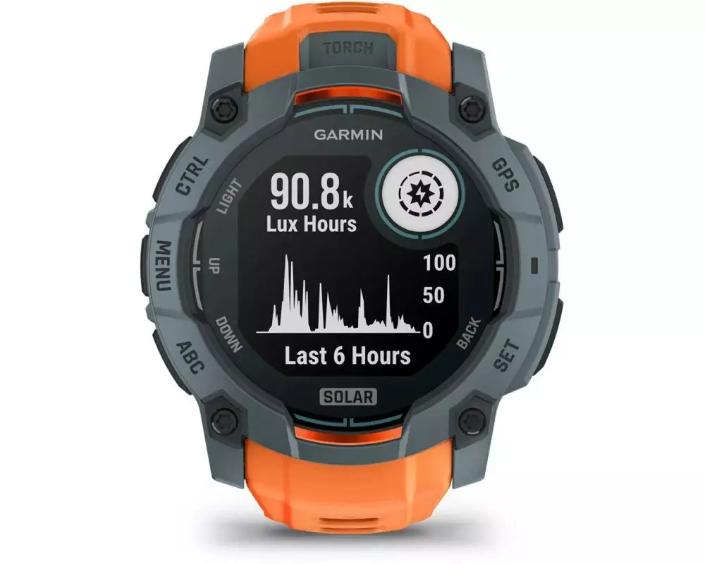GARMIN Sportuhr Instinct 3 Solar Twilight/Solstice 50 mm