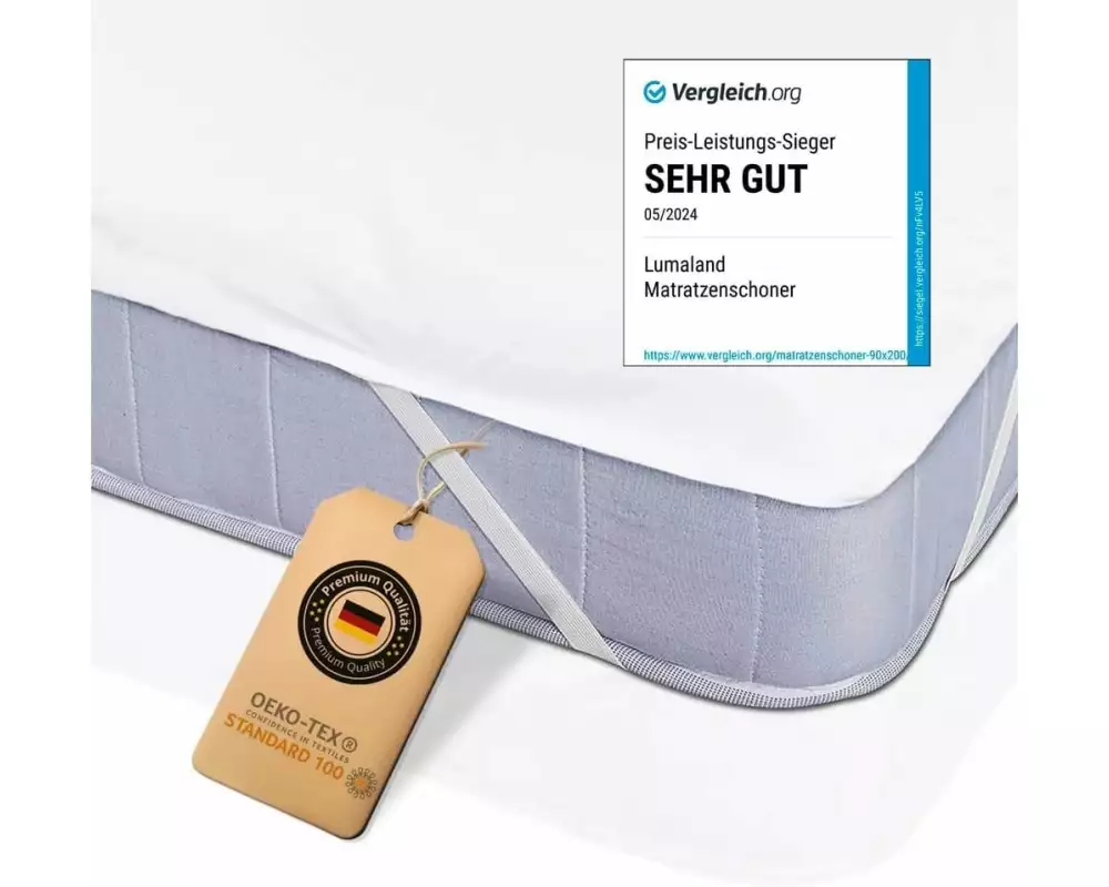 Lumaland Matratzenauflage 100 x 200 cm, Weiss