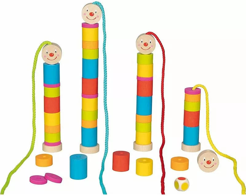 Fädelspiel Kleine Raupe