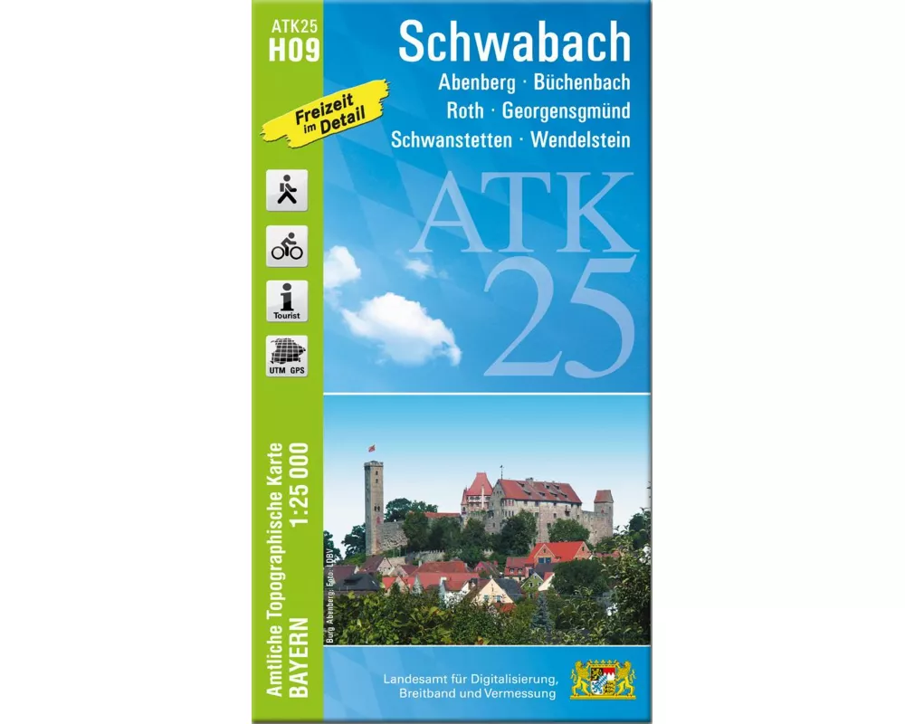 ATK25-H09 Schwabach (Amtliche Topographische Karte 1:25000)