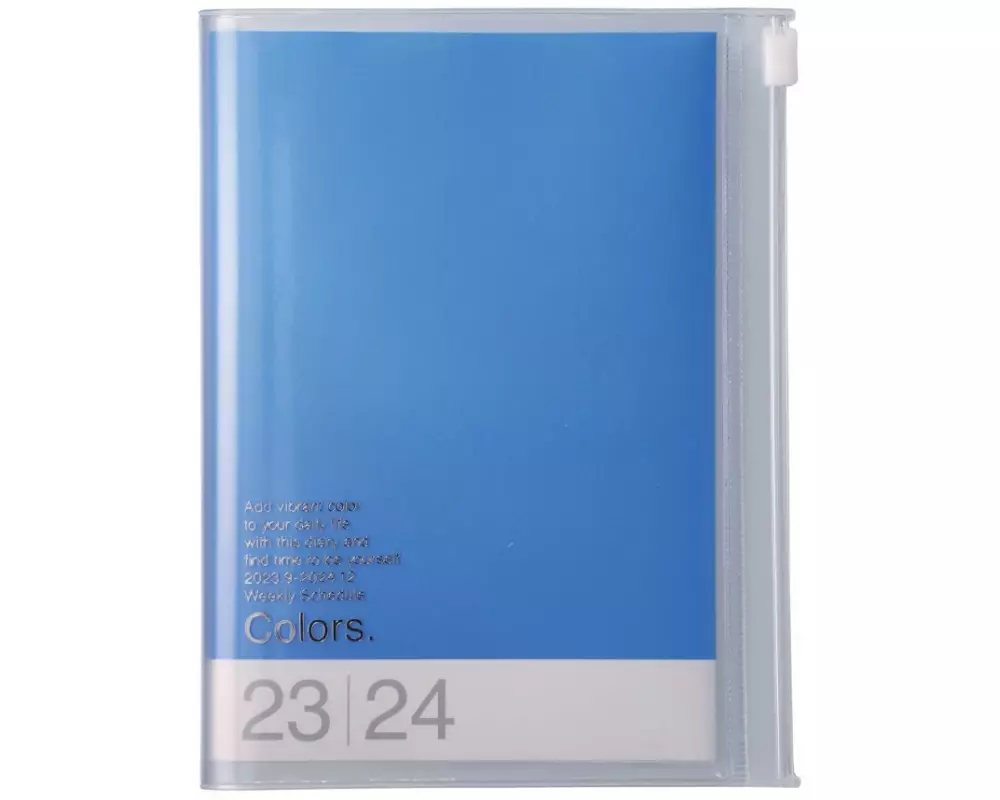 MARK'S 2023/2024 Taschenkalender A6 vertikal, COLORS // Blue