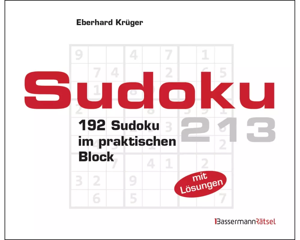 Sudokublock 213 (5 Exemplare à 2,99 €)