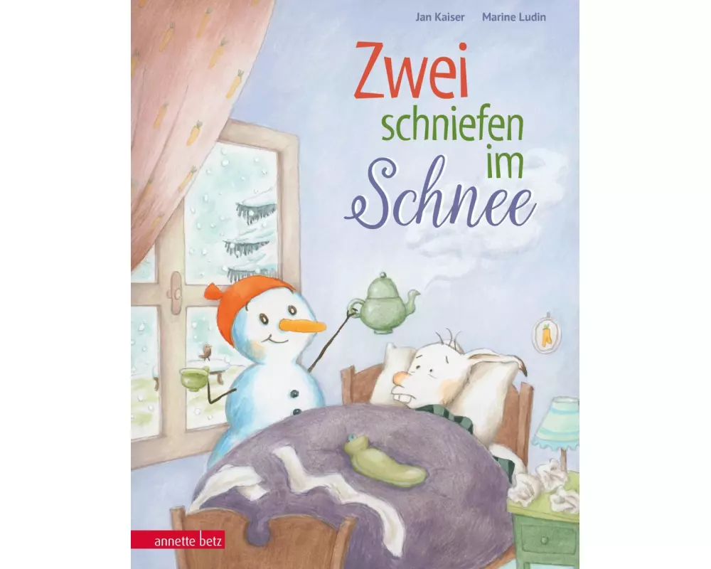 Zwei schniefen im Schnee