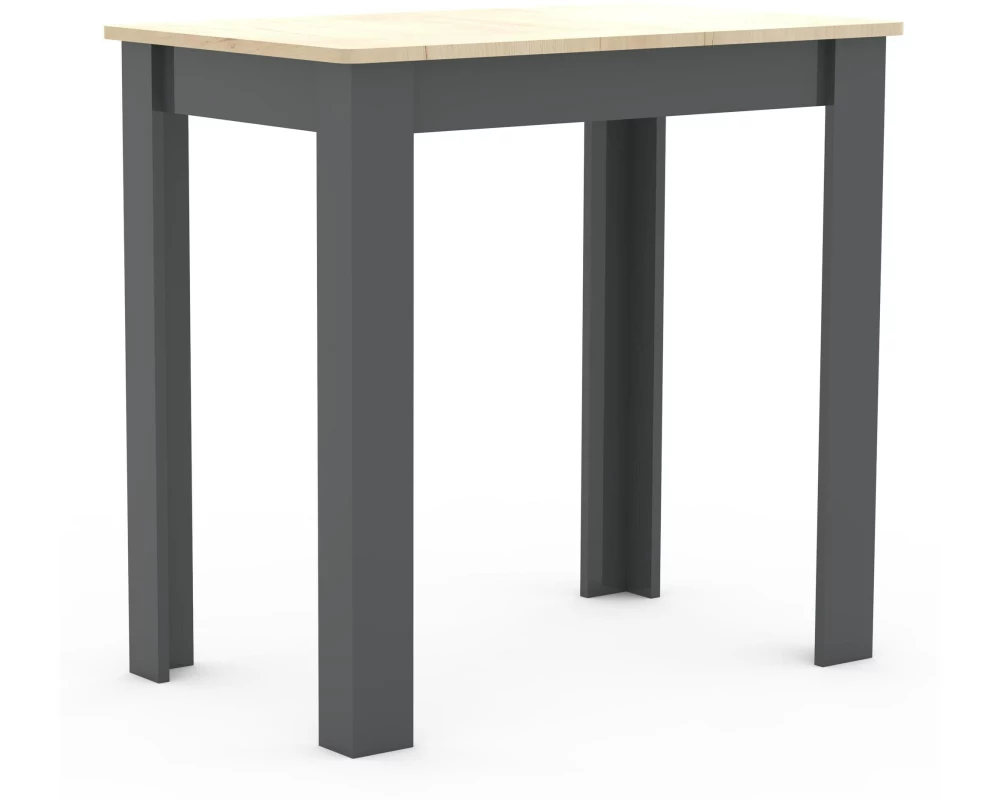 VCM Tisch Esal 80 80 x 76 cm, Braun/Grau
