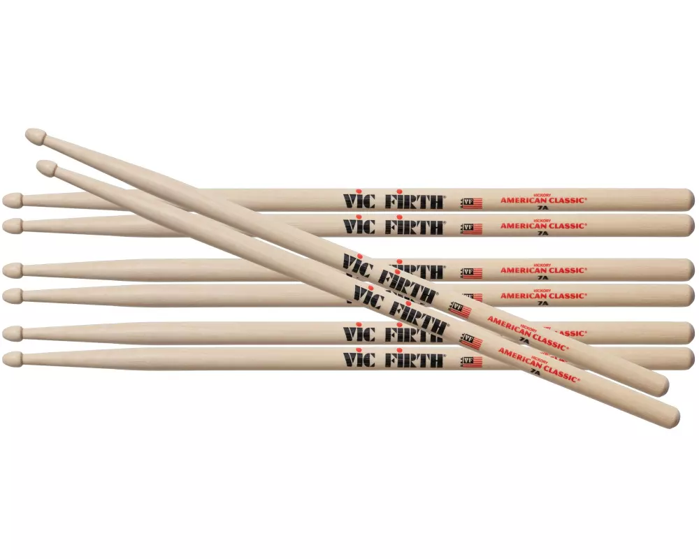 Vic Firth Drumsticks 7A – Value Pack