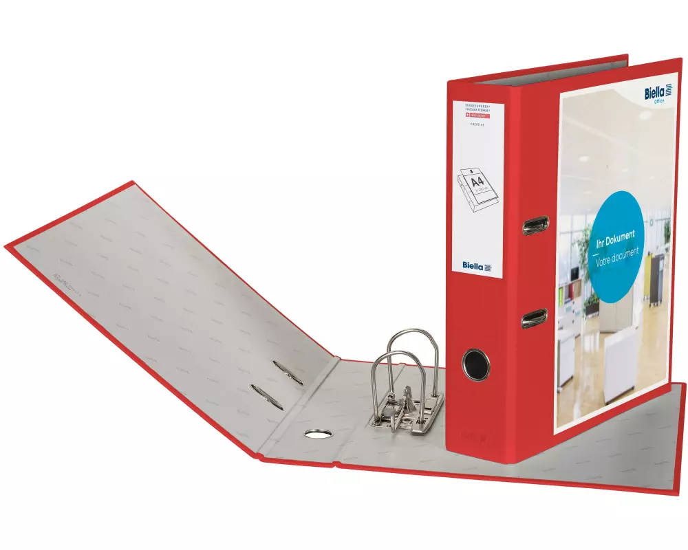 Biella Bundesordner Creative A4 7 cm, Rot