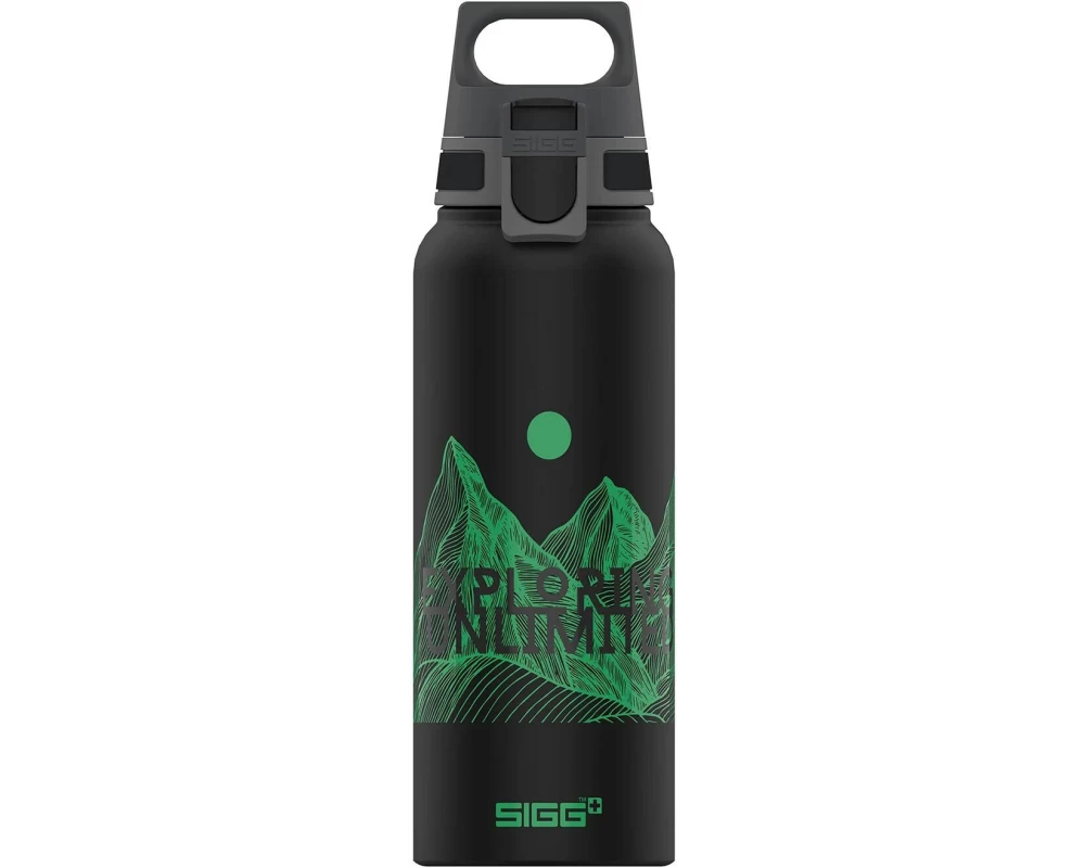 SIGG Trinkflasche WMB ONE Pathfinder 1000 ml, Grün/Schwarz