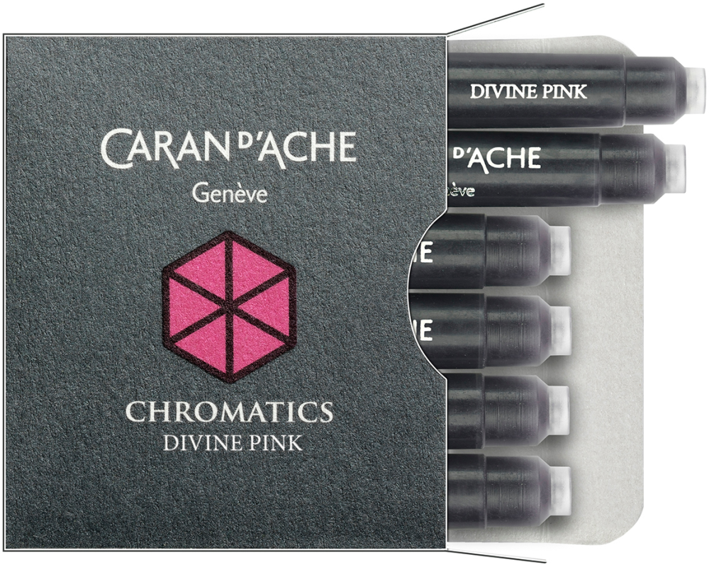 CARAN D'ACHE Tintenpatrone 8021.080 Divine Pink 6 Stück