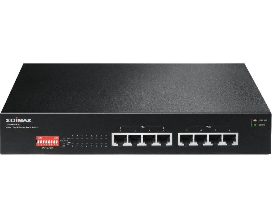 Edimax PoE+ Switch GS-1008P V2 8 Port