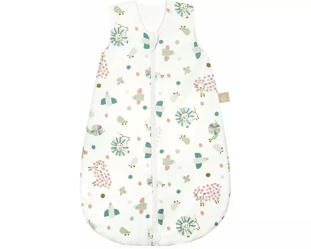 Odenwälder Baby-Sommerschlafsack unwattiert Wildlife Green Gr. 70