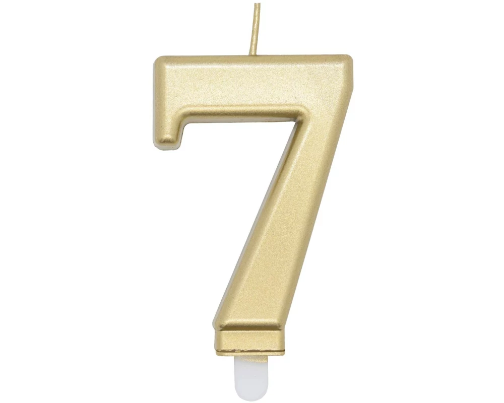 Amscan Zahlenkerze Nummer 7, 1 Stück