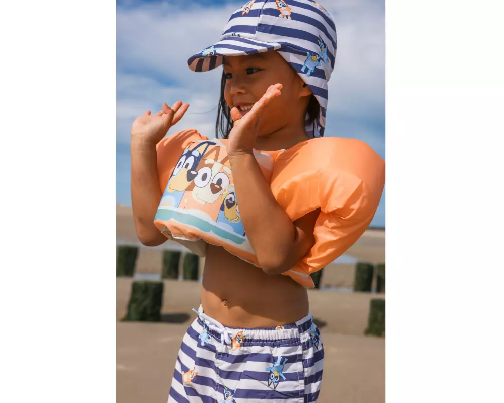 Swim Essentials UV-Badehose Bluey Gr. 98/104, Blau/Weiss gestreift