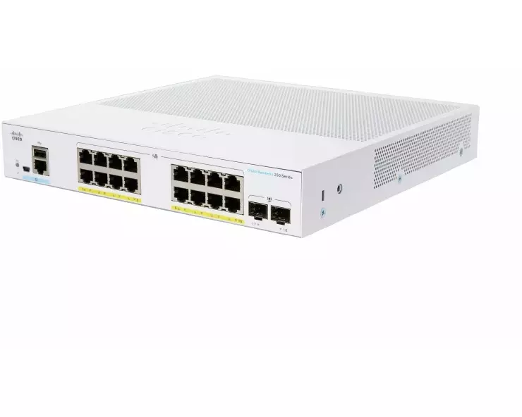 Cisco PoE+ Switch CBS250-16P-2G-EU 10 Port
