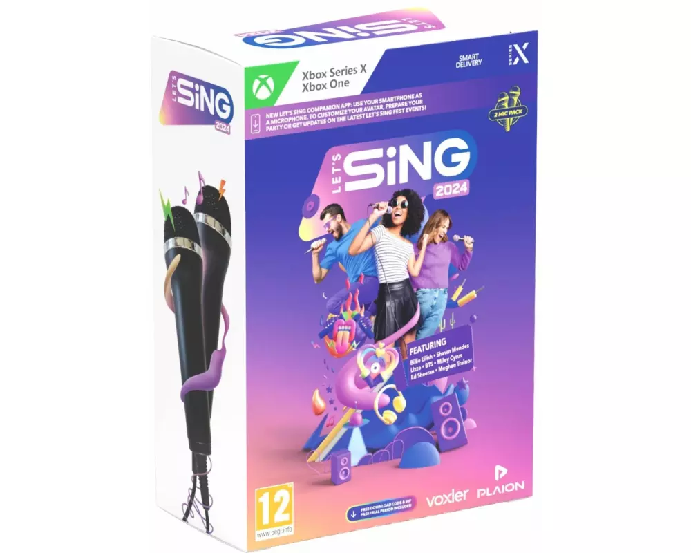 GAME Let's Sing 2024 International Version + 2 Mics