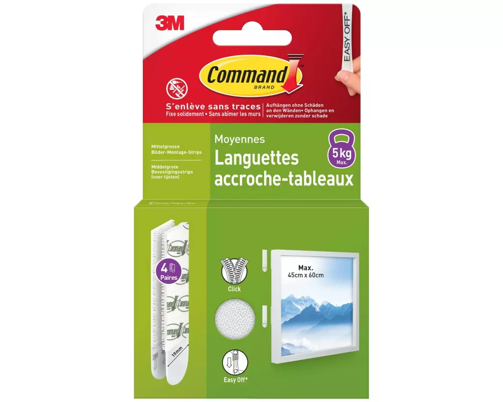 Command Klebepad Command M, 5 kg, 4 Set Weiss