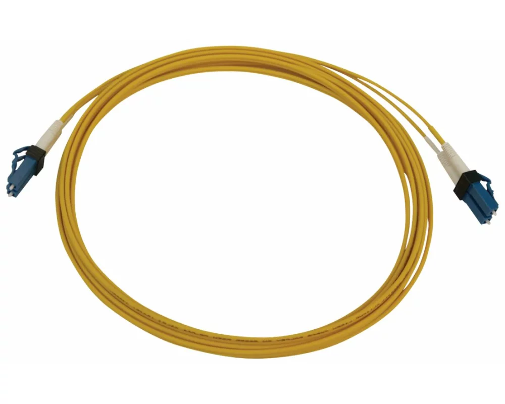 EATON TRIPPLITE 400G, Duplex, Singlemode, 9/125, OS2, Switchable, Fiber, Optic Cable, LC/UPC, M/M, LSZH, Yellow, 3m 9.8ft.