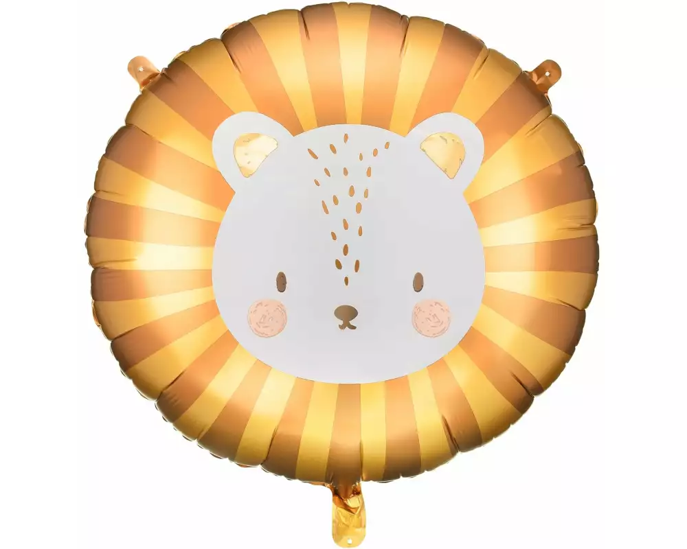 Partydeco Folienballon Löwe 70 x 67 cm, Gelb