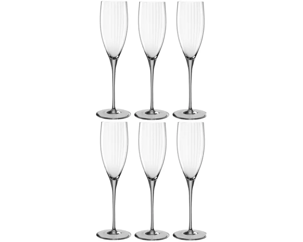 Leonardo Sektglas Poesia 250 ml, 6 Stück, Grau