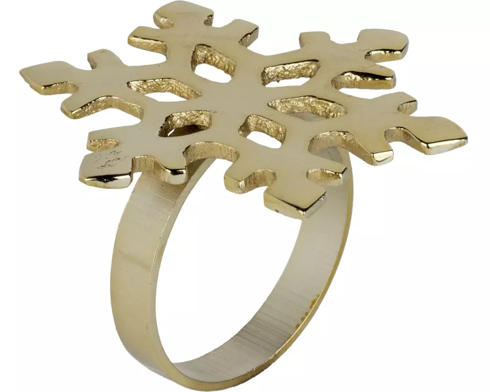 EGLO Serviettenring Schneeflocke Gold